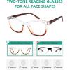 imageEyekepper 5pack Reading Glasses Two Tone Women Readers 105 Pack Mix Color