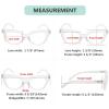imageEyekepper Half Moon Reading Glasses for Women Stylish Readers Ladies  Brown 150Transparent