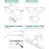 imageEyekepper Half Moon Reading Glasses for Women Stylish Readers Ladies  Brown 150Transparent