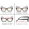 imageEyekepper Ladies Computer Glasses  Blue Light Filter Readers Women  UV420 Protection Oversized Square Design Reading Eyeglasses  Black 050Blackbb40 Lens