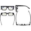 imageEyekepper Ladies Computer Glasses  Blue Light Filter Readers Women  UV420 Protection Oversized Square Design Reading Eyeglasses  Black 050Blackbb40 Lens