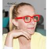 imageEyekepper Ladies Computer Glasses  Blue Light Filter Readers Women  UV420 Protection Oversized Square Design Reading Eyeglasses  Black 050Redbb40 Lens