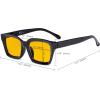 imageEyekepper Ladies Computer Glasses  Blue Light Filter Readers Women  UV420 Protection Oversized Square Design Reading Eyeglasses  Black 050Transparentbb90 Lens