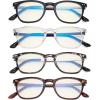 imageEyekepper Multipack tinted Blue Light Blocking Reading Glasses for Women Men Readers Computer EyeglassesA4 Packmix