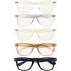 imageEyekepper Multipack tinted Blue Light Blocking Reading Glasses for Women Men Readers Computer EyeglassesB5 Packmix