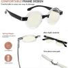 imageEyekepper Round Blue Light Blocking Reading Glasses for Women Computer Readers EyeglassesBlackbb40 Lens