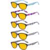 imageEyekepper 5 Pack Computer Reading Glasses Cat Eye Blue Light Blocking Readers 000Blue Light Blockingb905 Pairs