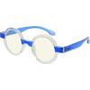 imageEyekepper Round Blue Light Blocking Reading Glasses for Women Computer Readers EyeglassesBluebb40 Lens