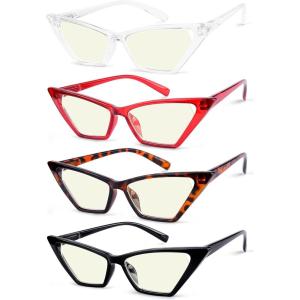 imageEyekepper 5pack Cat Eye Reading Glasses Women Oversized ReadersBlue Light Blocking Reading Glasses