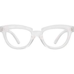 imageEyekepper Half Moon Reading Glasses for Women Stylish Readers Ladies  Brown 150Transparent