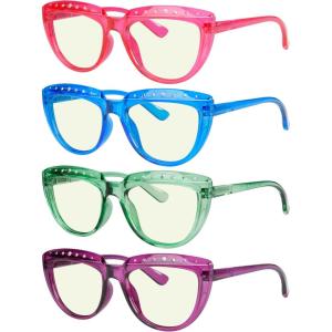 imageEyekepper Multipack tinted Blue Light Blocking Reading Glasses for Women Men Readers Computer EyeglassesJ4 Packmix