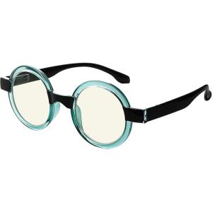 imageEyekepper Reading Glasses Blue Light Blocking Round Computer Glasses Readers WomenBlueGreenbb40 Lens