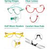 imageEyekepper 4 Pack Reading Glasses Large Frame  Oversize Ladies Half Moon Design Readers4pcsmix