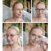 imageEyekepper 4 Pack Reading Glasses Large Frame  Oversize Ladies Half Moon Design Readers4pcsmix