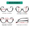 imageEyekepper 4 Pack Reading Glasses Large Frame  Oversize Ladies Half Moon Design Readers4pcsmix
