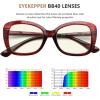 imageEyekepper 4Pack Chic Reading Glasses for Women Oversized ReadersBlue Light Blockingb404 Pairs