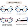 imageEyekepper 4Pack Round Reading Glasses for Women Retro Readers Eyeglasses 150Cblue Light Blockingb404 Pairs