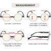 imageEyekepper 4Pack Round Reading Glasses for Women Retro Readers Eyeglasses 150Zblue Light Blockingb404 Pairs