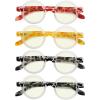 imageEyekepper 4Pack Round Reading Glasses for Women Retro Readers Eyeglasses 150Zblue Light Blockingb404 Pairs