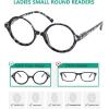 imageEyekepper 4pack Reading Glasses Women Small Lens Round Readers 2004 Pack Mix Color