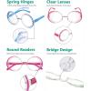 imageEyekepper 4pack Round Reading Glasses For Women Stylish Readers 1754 Pack Mix Color