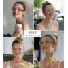 imageEyekepper 4pack Round Reading Glasses Women Stylish Readers 254 Pack Mix Color2