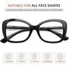 imageEyekepper Chic Reading Glasses for Women Oversized Readers  BlackBlack