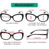 imageEyekepper Chic Reading Glasses for Women Oversized Readers  BlackBrown Stripe