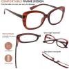 imageEyekepper Chic Reading Glasses for Women Oversized Readers  BlackRed Stripe