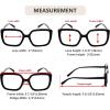imageEyekepper Reading Glasses for Women 4Pack Large Frame Readers Eyeglasses Oversize 1754pcsmix