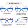 imageEyekepper Reading Glasses for Women Rhinestone Readers Oversize HalfMoon Design Eyeglasses  BlueBlue