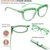 imageEyekepper Reading Glasses for Women Rhinestone Readers Oversize HalfMoon Design Eyeglasses  BlueGreen