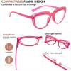 imageEyekepper Reading Glasses for Women Rhinestone Readers Oversize HalfMoon Design Eyeglasses  BlueRed