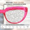 imageEyekepper Reading Glasses for Women Rhinestone Readers Oversize HalfMoon Design Eyeglasses  BlueRed