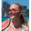 imageEyekepper Reading Glasses for Women Rhinestone Readers Oversize HalfMoon Design Eyeglasses  BlueRed