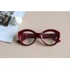 imageEyekepper Round Reading Glasses Women Large Frame Stylish Readers  Transparent 275Red