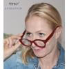 imageEyekepper Round Reading Glasses Women Large Frame Stylish Readers  Transparent 275Red