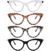 imageEyekepper 5 Pack Small Reading Glasses for Women Cateye Style Ladies Readers 1504pcsmix
