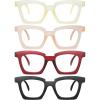 imageEyekepper Reading Glasses Women 4Pack Stylish Eyeglasses Readers 1754pcsmix