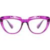 imageEyekepper Reading Glasses for Women Rhinestone Readers Oversize HalfMoon Design Eyeglasses  BluePurple