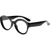 imageEyekepper Round Reading Glasses Women Large Frame Stylish Readers  Transparent 275Black