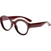 imageEyekepper Round Reading Glasses Women Large Frame Stylish Readers  Transparent 275Red