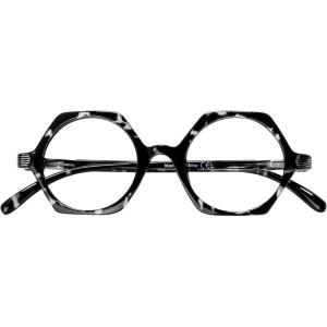 imageEyekepper 4 Packing Small Vintage Reading Glasses for Women  Retro Reading Eyeglasses Mini Odd Readers Men 150Transparent Tortoise