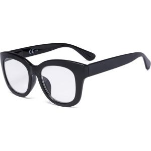 imageEyekepper Oversized Reading Glasses  Retro Readers for Women Reading  BrownTortoise Frame 200Black