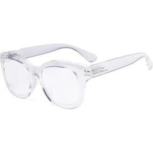imageEyekepper Oversized Reading Glasses  Retro Readers for Women Reading  BrownTortoise Frame 200Transparent