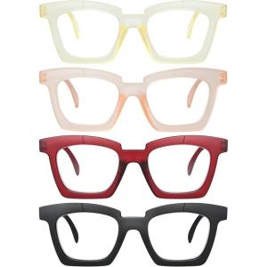 imageEyekepper Reading Glasses Women 4Pack Stylish Eyeglasses Readers 1754pcsmix