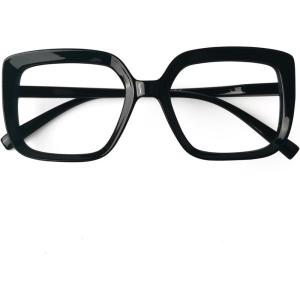 imageEyekepper Reading Glasses for Women 4Pack Large Frame Readers Eyeglasses Oversize 175Black