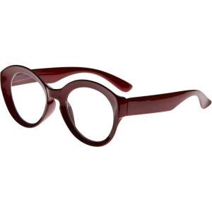 imageEyekepper Round Reading Glasses Women Large Frame Stylish Readers  Transparent 275Red