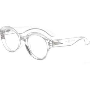 imageEyekepper Round Reading Glasses Women Large Frame Stylish Readers  Transparent 275Transparent
