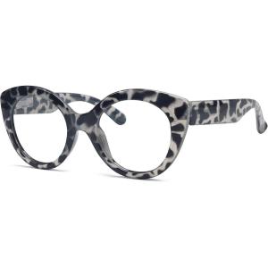 imageEyekepper Round Reading Glasses for Women Large Frame Readers  Grey Tortoise 175Grey Tortoise